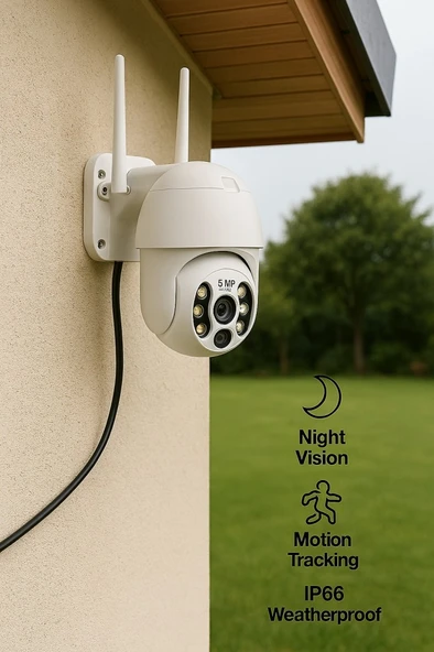 ROSE AHD-30500 WiFi Dış Mekan Kamera | Akıllı Güvenlik, Geniş Görüş Açısı - 3