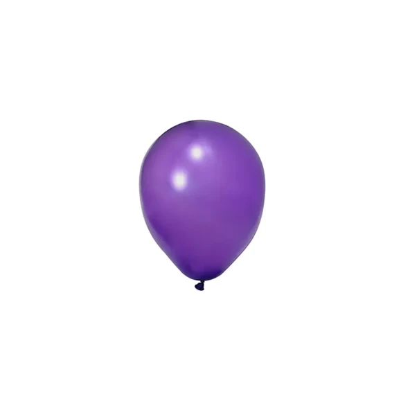 20 Adet 12 İnç 30 Cm Metalik Mor Balon Doğum Günü Süsleme - 2