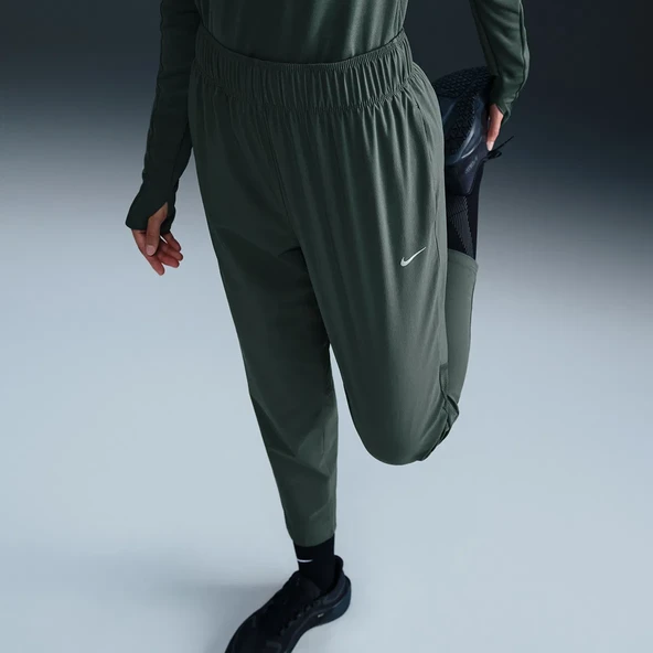 Nike Fast Dri-Fit 7/8 Kadın Yeşil Koşu Eşofman Altı FB7029-338 - Resim 4