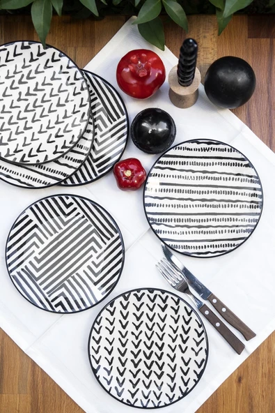 Ethnic 6 Lı Pasta Tabağı