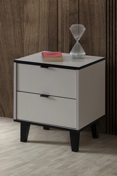 Hira Oda Takımı - Hira 4 Kapaklı Dolap, Bali Çalışma Masası, Şifonyer, Komodin - Resim 6