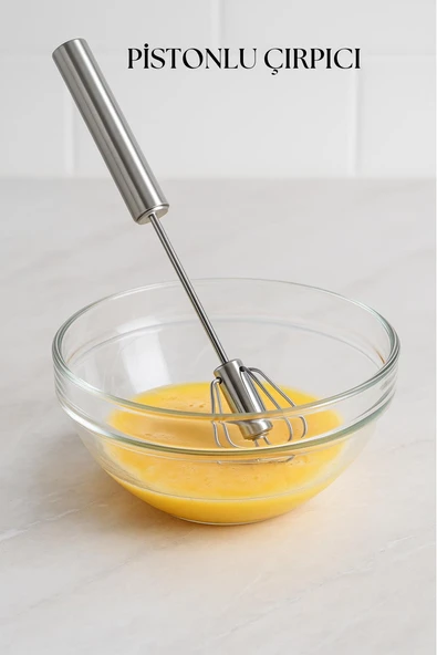 Pistonlu Metal Çırpıcı 30 cm ürün görseli