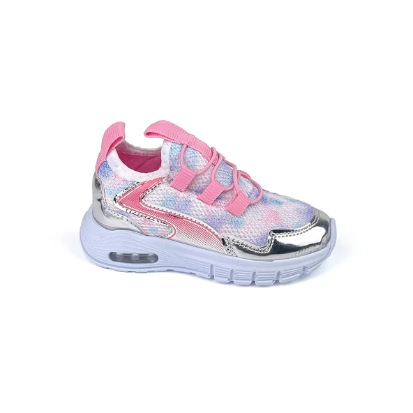 Kız Bebe Pembe Işıklı Bağcıksız Rahat Kalıp Sneaker Spor Ayakkabı - 3