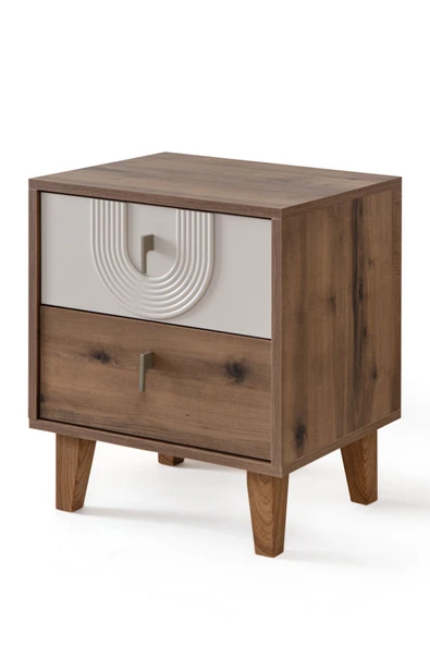 Megan Oda Takımı - 4 Kapaklı Dolap, Çalışma Masası, Şifonyer, Kitaplık, Komodin - Resim 5