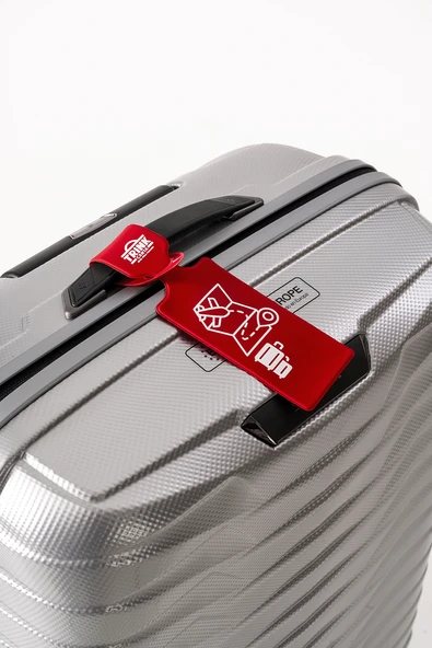 Valiz Etiketi Ve Bavul Etiketi * 2 Adet * Kırmızı Tek Ebat