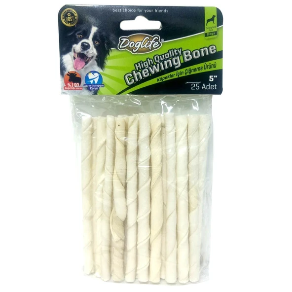 202711-DOGLİFE BURGU ÇUBUK WHİTE 5-6GR/AD. 25Lİ - 2