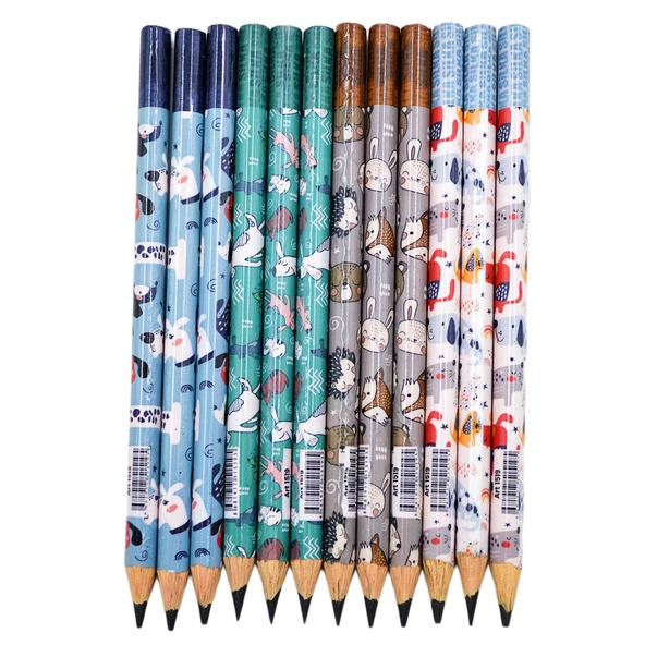 Silka Tri Jumbo Animal Folyo Kurşun Kalem (12 Adet) ürün görseli