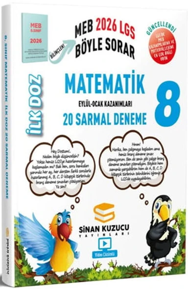 Sinan Kuzucu 2026 8. Sınıf Matematik İlk Doz Sarmal Branş Denemeleri - Resim 2
