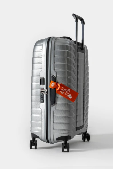 Valiz Etiketi Ve Bavul Etiketi * 2 Adet * TURUNCU Tek Ebat - 2