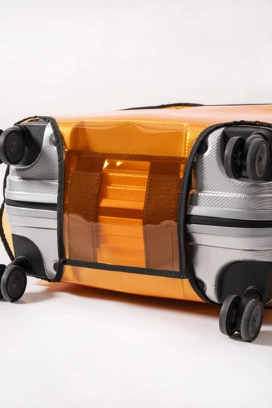 Şeffaf Valiz ve Bavul Kılıfı * Neon Renk Pvc * Kabin - 5