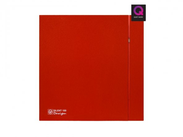 Dekoratif Kırmızı Havalandırma Fanı Red Silent 100 Cz Design Ultra Sessiz Banyo Wc Aspiratörü Soler Palau Estetik Dizayn