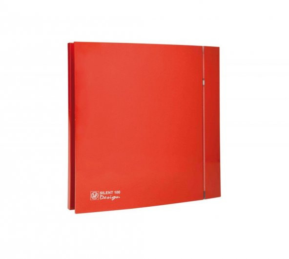 Dekoratif Kırmızı Havalandırma Fanı Red Silent 100 Cz Design Ultra Sessiz Banyo Wc Aspiratörü Soler Palau Estetik Dizayn - 2