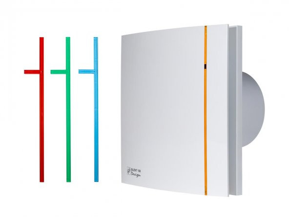 Dekoratif Kırmızı Havalandırma Fanı Red Silent 100 Cz Design Ultra Sessiz Banyo Wc Aspiratörü Soler Palau Estetik Dizayn - 3
