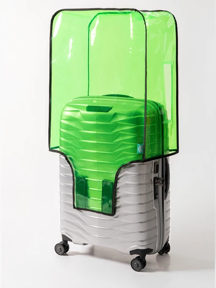 Şeffaf Valiz ve Bavul Kılıfı * Neon Renk Pvc * - 2