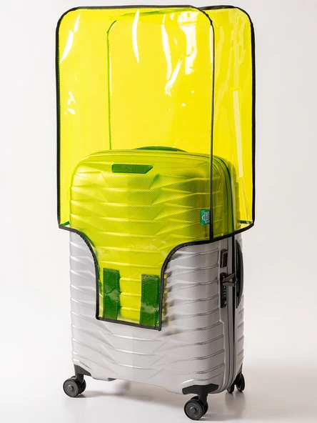 Şeffaf Valiz ve Bavul Kılıfı * Neon Renk Pvc * - 2
