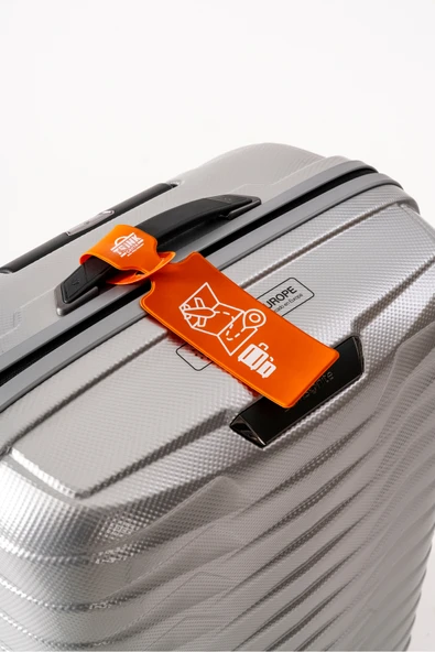 Valiz Etiketi Ve Bavul Etiketi * 2 Adet * TURUNCU Tek Ebat