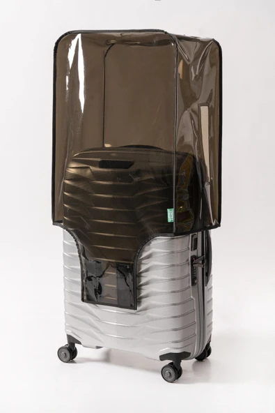 Şeffaf Valiz ve Bavul Kılıfı * Neon Renk Pvc * - 2