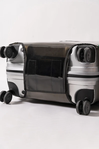 Şeffaf Valiz ve Bavul Kılıfı * Neon Renk Pvc * - 4