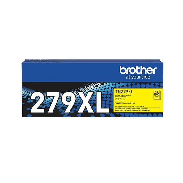 Brother TN-279XLY Yellow Sarı Toner HL-L3280CDW  DCP-L3520-3560 MFC-L3720-3760-8390 2.300 Sayfa - 1