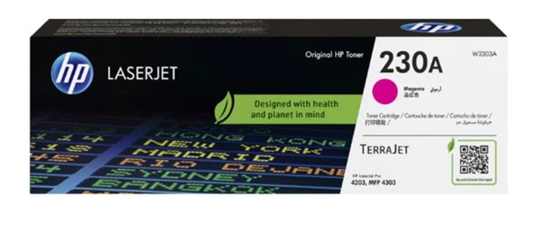 HP 230A Magenta Kırmızı 1.800 Sayfa Toner W2303A ürün görseli