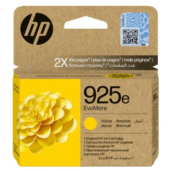 HP 925E Yellow Sarı Kartuş 4K0W2PE ürün görseli