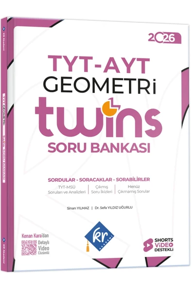 TYT - AYT Twins Geometri Soru Bankası KR Akademi Yayınları - 1