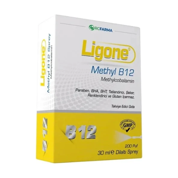 Ligone Methyl B12 Methylcobalamin Dilaltı Sprey 30 ml - 1