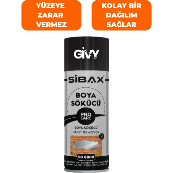 Boya Sökücü Sprey 400 ml | Solvent Bazlı, Vernik ve Yapıştırıcı Temizleyici SB8000 - 3