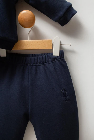 U.S. Polo Assn. Erkek Bebek 2'li Takım Lacivert - Resim 4