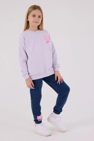 RolyPoly Kız Çocuk Eşofman Takımı Lila - Resim 3