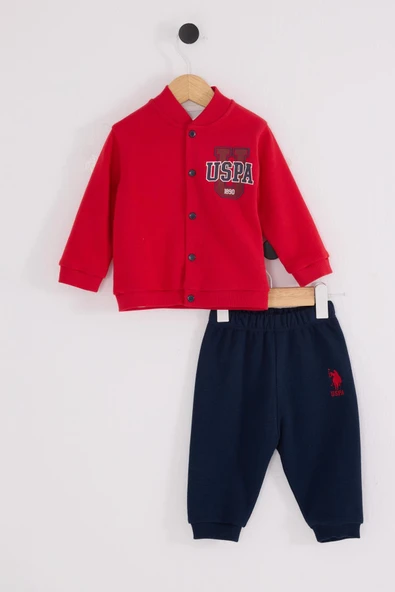 U.S. Polo Assn. Erkek Bebek 3'lü Takım Kırmızı - Resim 3