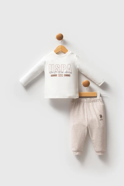 U.S. Polo Assn. Erkek Bebek 3'li Takım Kum - Resim 2