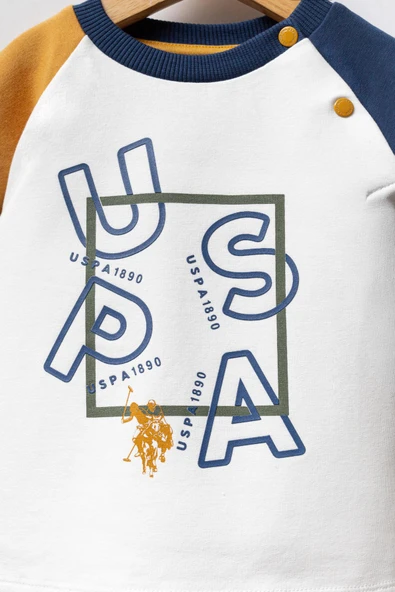 U.S. Polo Assn. Erkek Bebek 2'li Takım Beyaz -Yeşil - 2
