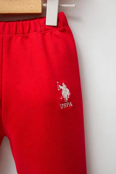 U.S. Polo Assn. Kız Bebek 3'li Takım Kırmızı - Resim 4