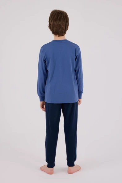 RolyPoly Erkek Çocuk Uzun Kol Pijama Takım Okyanus - 5