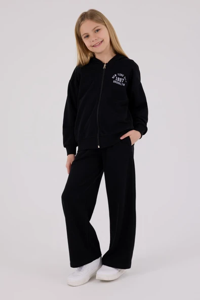 RolyPoly Kız Çocuk Eşofman Takım Siyah - Resim 2