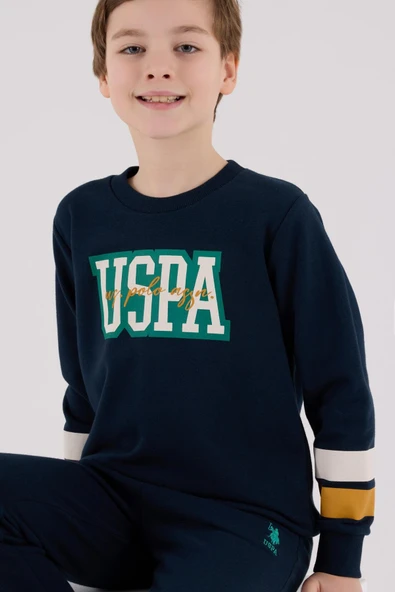 U.S. Polo Assn. Erkek Çocuk Eşofman Takımı Lacivert - Resim 5