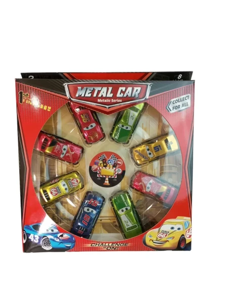 8'li Küçük Metal Arabalar Şimşek ürün görseli 1