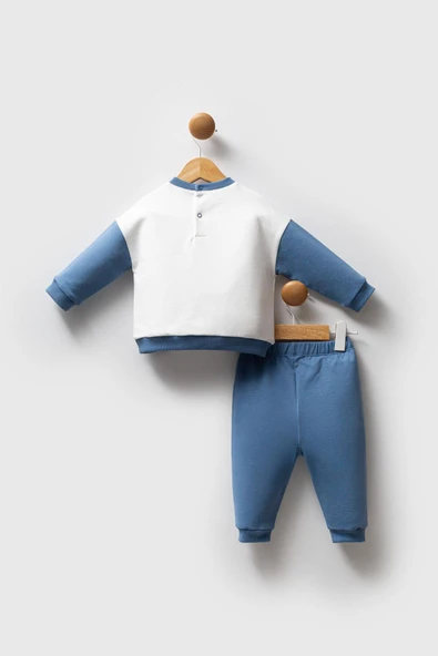 U.S. Polo Assn. Erkek Bebek 2'li Takım Mavi - Resim 3