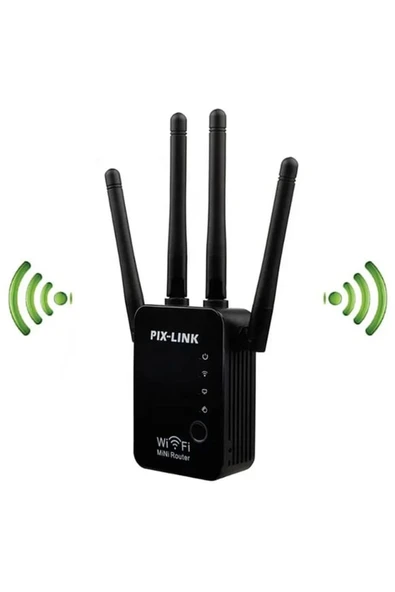 4 ANTENLİ TEKRARLAYICI WIFI REPEATER ADSL YÜKSELTİCİ 1200 MBPS GÜÇLENDİRİCİ TEKRARLAYICI - 2