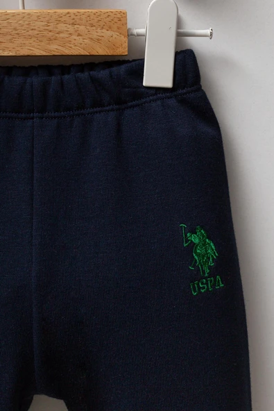 U.S. Polo Assn. Erkek Bebek  3'lü Takım Lacivert-Yeşil - Resim 5