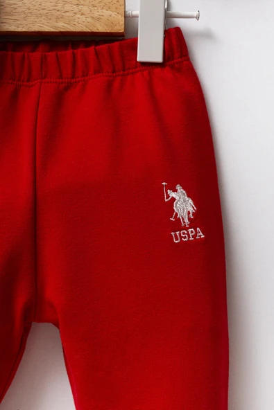 U.S. Polo Assn. Erkek Bebek 2'li Takım Beyaz -Yeşil - Resim 3