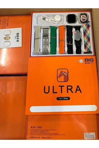 49mm Ultra Akıllı Saat +7 Kordon+ Kırılmaz Cam Hediyeli+Özel Titanyum Kasa Oyunlu ve Türkçe Özel Set - 3