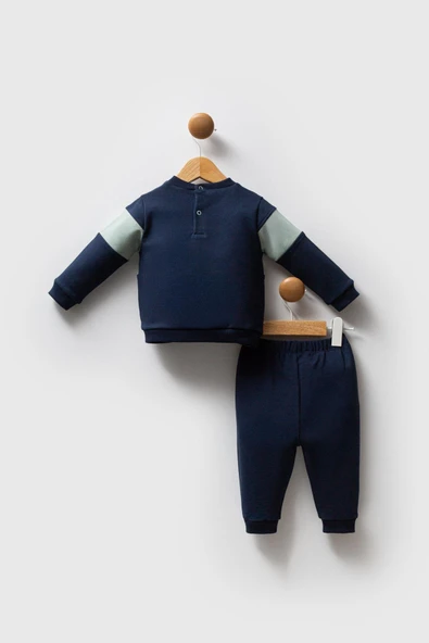 U.S. Polo Assn. Erkek Bebek 2'li Takım Lacivert-Yeşil - Resim 3