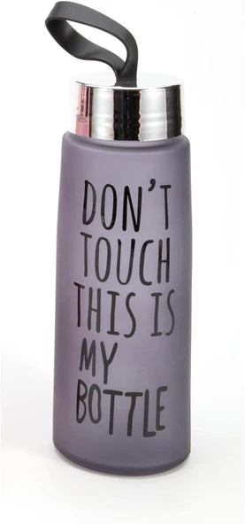 450 Ml Renkli Buzlu Cam Matara Meyve Suyu İçecek Suluk Su Şişesi - Resim 6