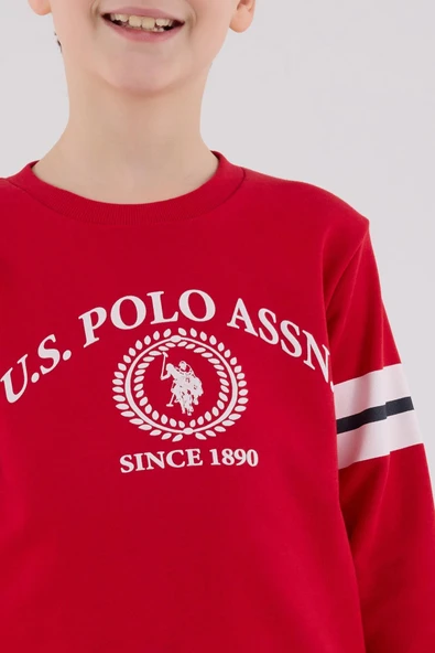 U.S. Polo Assn. Erkek Çocuk Eşofman Takımı Kırmızı - Resim 5