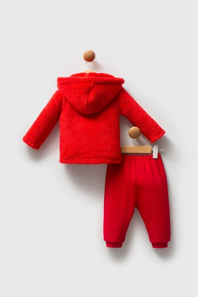 U.S. Polo Assn. Kız Bebek 3'li Takım Kırmızı - Resim 3