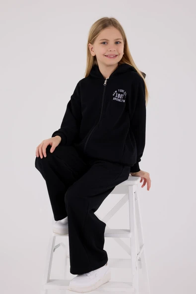 RolyPoly Kız Çocuk Eşofman Takım Siyah - Resim 3