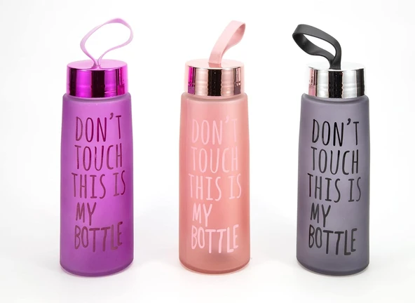 450 Ml Renkli Buzlu Cam Matara Meyve Suyu İçecek Suluk Su Şişesi ürün görseli