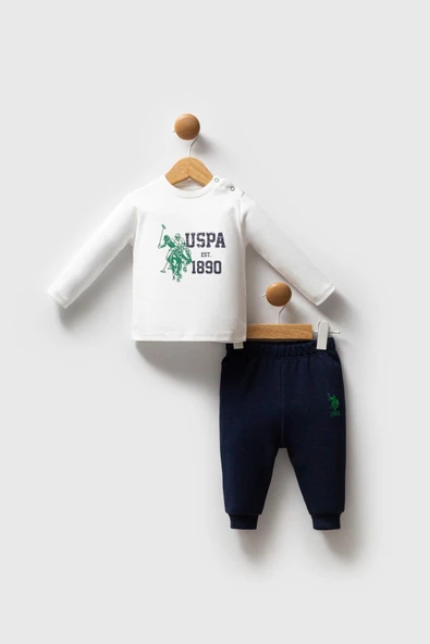 U.S. Polo Assn. Erkek Bebek  3'lü Takım Lacivert-Yeşil - Resim 2